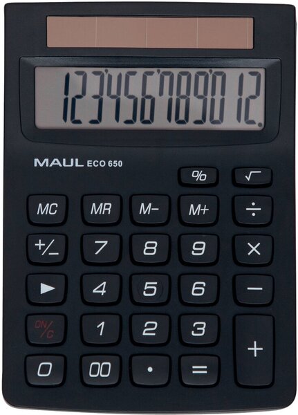 Maul Tischrechner ECO 650 12-stellige LCD-Anzeige,