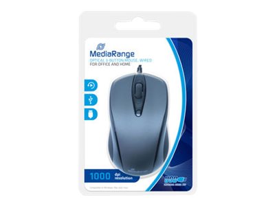 MediaRange optical 3-button mouse, wired