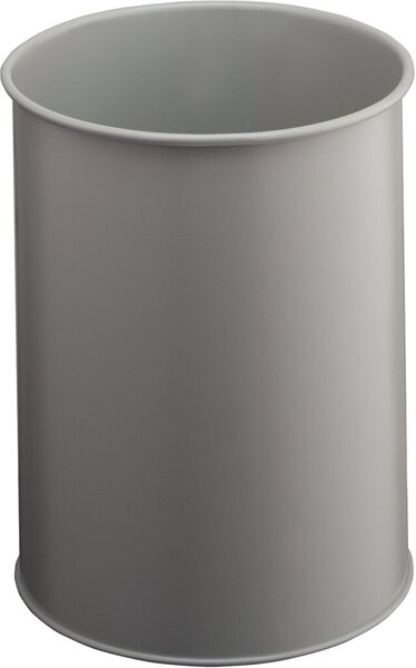Metall Papierkorb 14,7Liter ,lichtgrau 