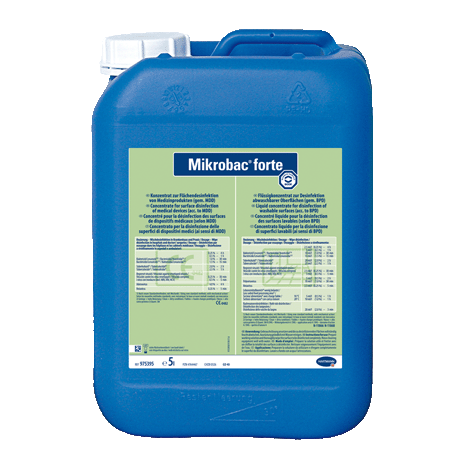 Mikrobac forte | 5 Liter <br>aldehydfreier Flächen-Desinfektionsreiniger mit materialschonendem Schutzfaktor