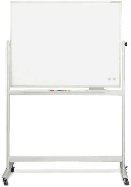 Mobiles Whiteboard CC, emalliert 1800 x 1200mm, Alurahmen