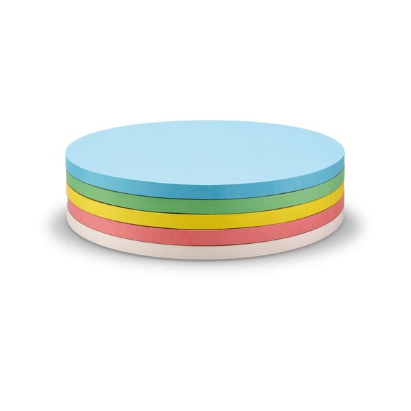Moderationskarten selbstklebend 250 Stück, 5-farbig