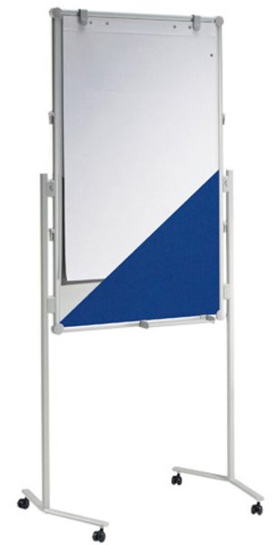 Moderationstafel MAULpro gr 120/75cm Textil bl/WB