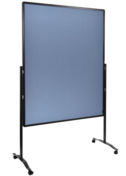 Moderationswand Premium Plus, 150x120cm, blau/grau, Hochformat
