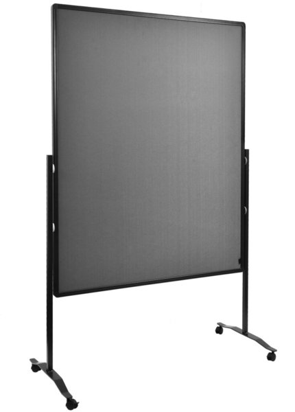 Moderationswand Premium Plus, 150x120cm, grau, Hochformat