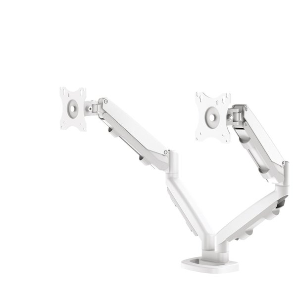 Monitorarm Eppa Doppelarm, weiß mühelose Einstellung durch Gasfeder,