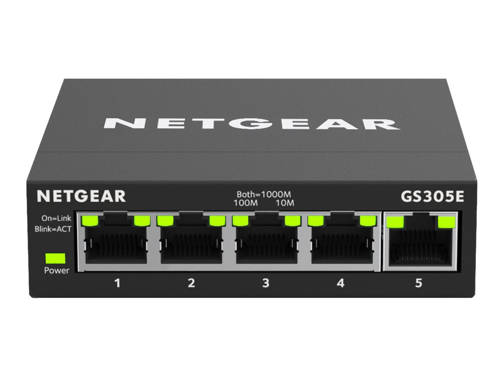 NETGEAR 5-Port Gigabit Ethernet Smart Managed Plus Switch für SMB Metallgehäuse