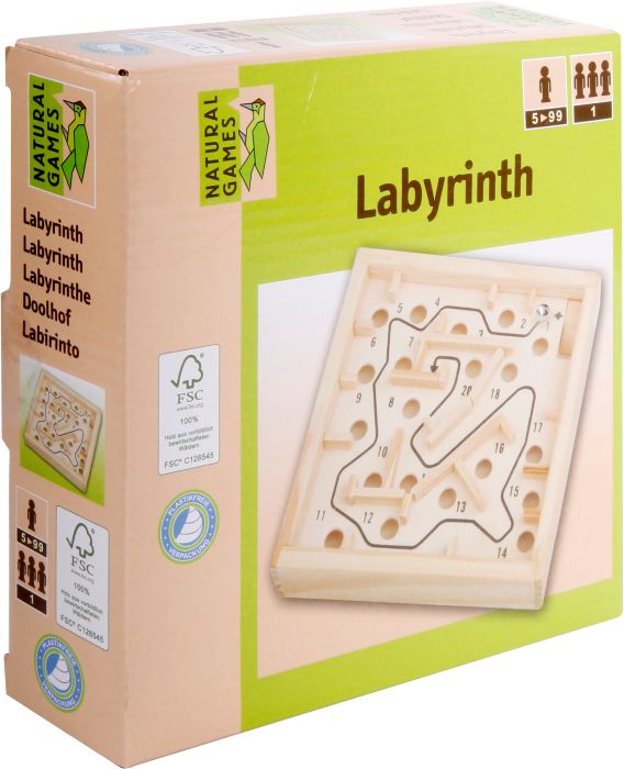 NG Holz Labyrinth 12x12cm, Nr: 61409726 NG Holz Labyrinth 12x12cm, Nr: 61409726