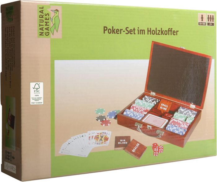 NG Pokerset in Holzkoffer mit 200 Chips, Nr: 62508566