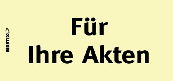 Haftnotizen 75 x 35 mm, gelb Für Ihre Akten