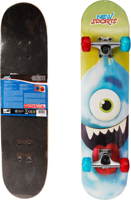 NSP Skateboard Cyclops, LED Räder, L78cm, Nr: 73415799 NSP Skateboard Cyclops, LED Räder, L78cm, Nr: 73415799