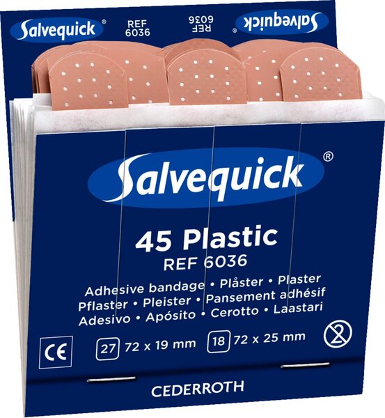 Nachfüllset Plastik, 6 x 45 Stück, wasserabweisend. Nachfüllset Plastik, 6 x 45 Stück, wasserabweisend.