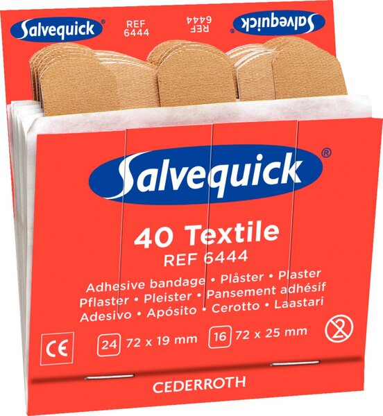 Nachfüllset Textil, 6 x 40 Stück, elastisch. Nachfüllset Textil, 6 x 40 Stück, elastisch.