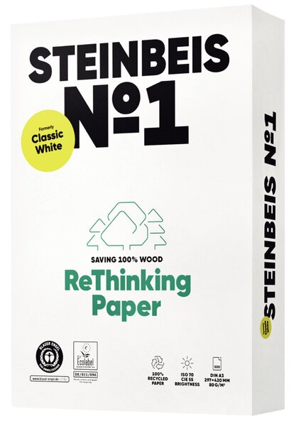 No.1 Recycling Kopierpapier, A4,80g, 70er weiße, ehem. Classic White