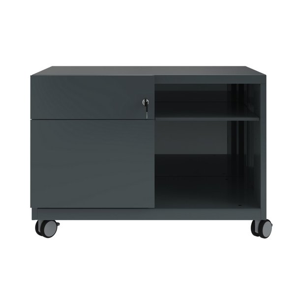 Note Caddy, Schübe links, B 800 mm anthrazitgrau