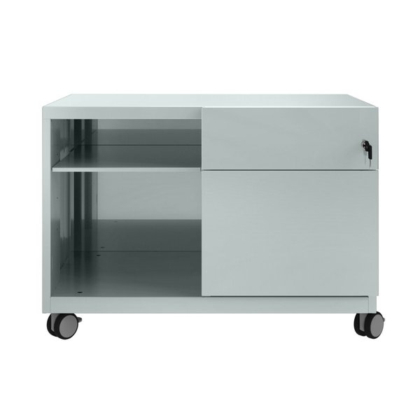 Note Caddy, Schübe rechts, B 800 mm silber