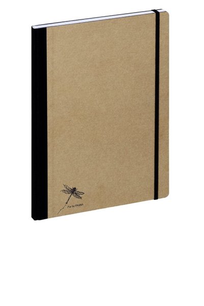 Notizbuch A4 Pur, 192 Seiten, kariert, natur