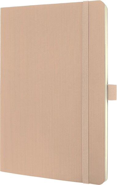 Notizbuch Conceptum, 135x210x14mm, 80g, Hardcover, beige, kariert, 194 S.
