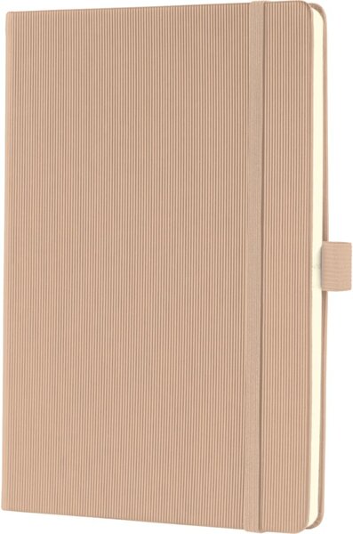 Notizbuch Conceptum, 148x213x20mm, 80g, Hardcover, beige, liniert, 194 S.