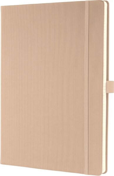 Notizbuch Conceptum, 213x295x20mm, 80g, Hardcover, beige, kariert, 194 S.