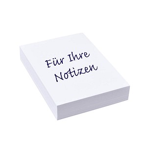 Notizpapier weiß DIN A6, ca. 250 Blatt, 1 Pack
