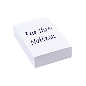 Notizpapier weiß DIN A7, ca. 250 Blatt, 1 Pack