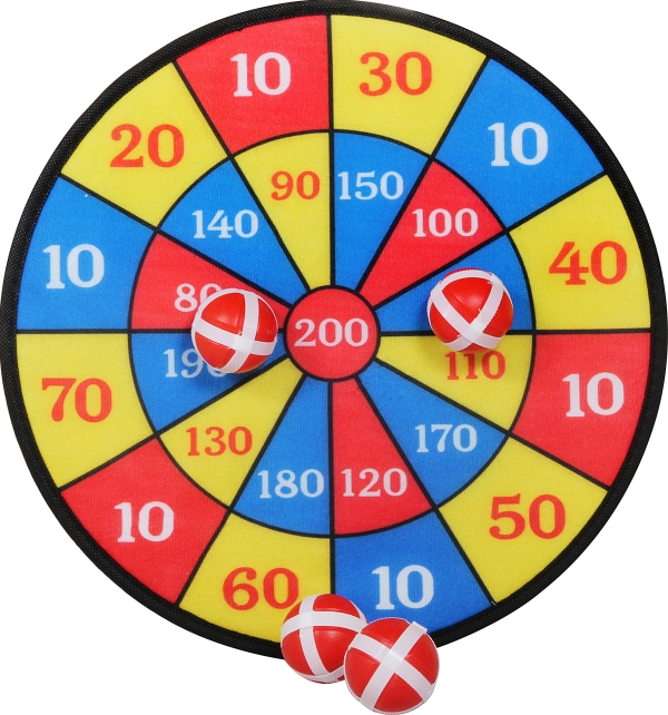 OA Dartscheibe Klett mit 4 Bällen, #35cm, Nr: 74607756 OA Dartscheibe Klett mit 4 Bällen, #35cm, Nr: 74607756