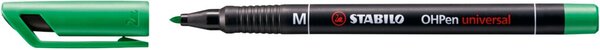 OHPen universal, permanent, M, grün, Strichbreite 1,0mm