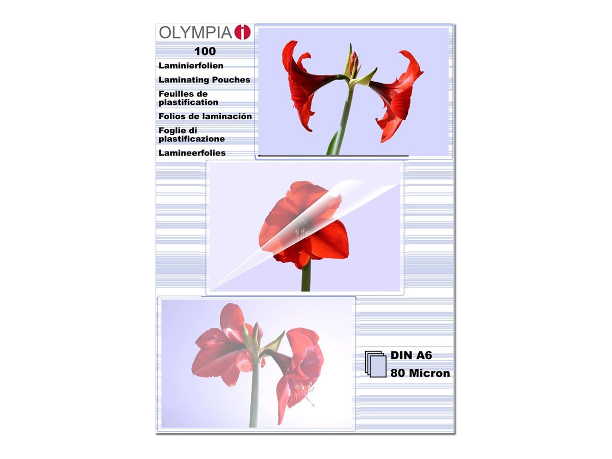 OLYMPIA 9168 OLY LAMINATING POUCHES A6
