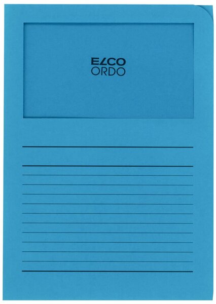 Organisationsmappe Ordo classico, intensiv-blau, m. Sichtfenster