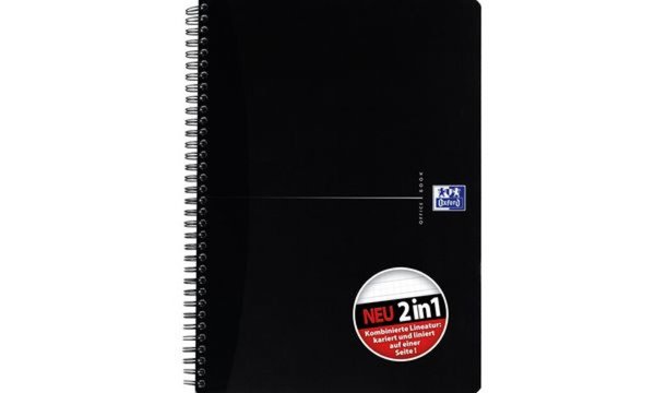 Oxford Collegeblock KarLi Smart Bl ack, DIN A4+, schwarz (5401530) Oxford Collegeblock KarLi Smart Bl ack, DIN A4+, schwarz (5401530)