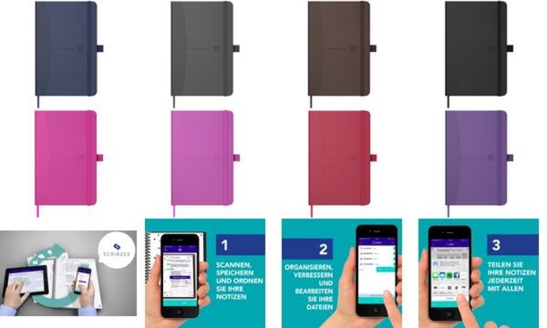 Oxford Notizbuch Signature, DIN A5, liniert, fuchsia (5401861)