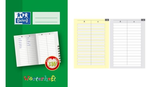 Oxford Wörterheft, Lineatur: 2W, DI N A5, 28 Blatt (5401544)