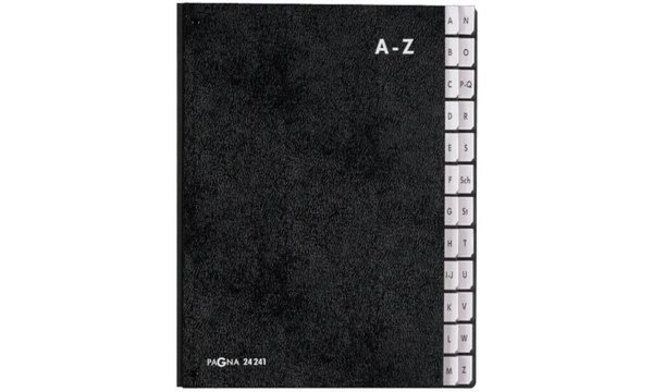 PAGNA Pultordner, DIN A4, 24 Fächer , A - Z, schwarz (62424604)