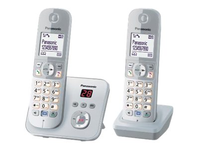 PANASONIC KX-TG6822GS perlsilber Duo mit AB