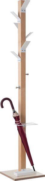 PAPERFLOW Garderobenständer "easyCloth", Schirmhalter, weiß