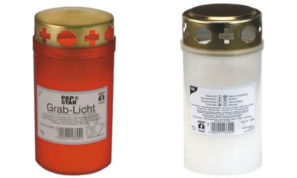 PAPSTAR Grablicht T3, Durchmesser: 64 mm, rot (6415691)