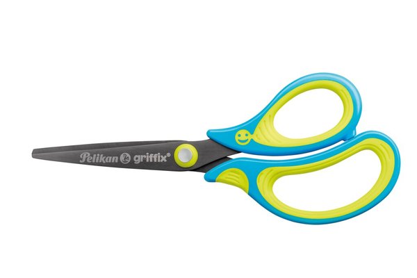Schere Griffix SC1RBS neon fresh blau, für Rechtshänder, spitz