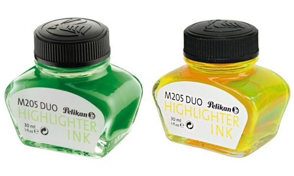 PELIKAN Textmarker-Tinte im Glas, leuchtgrün fluoreszierende Tinte zum Markiere