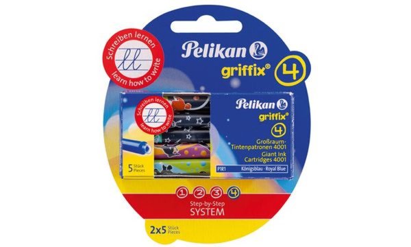 PELIKAN griffix Tintenpatronen "Tiere"-"Sport + Space im Blister, für Füllhalte