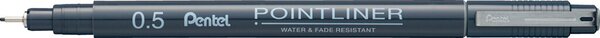 PentelArts Permanent Fineliner Pointliner, grau, 0,5 mm