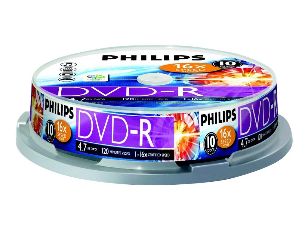 PHILIPS DVD-R 4.7GB 10er Spindel PHILIPS DVD-R 4.7GB 10er Spindel