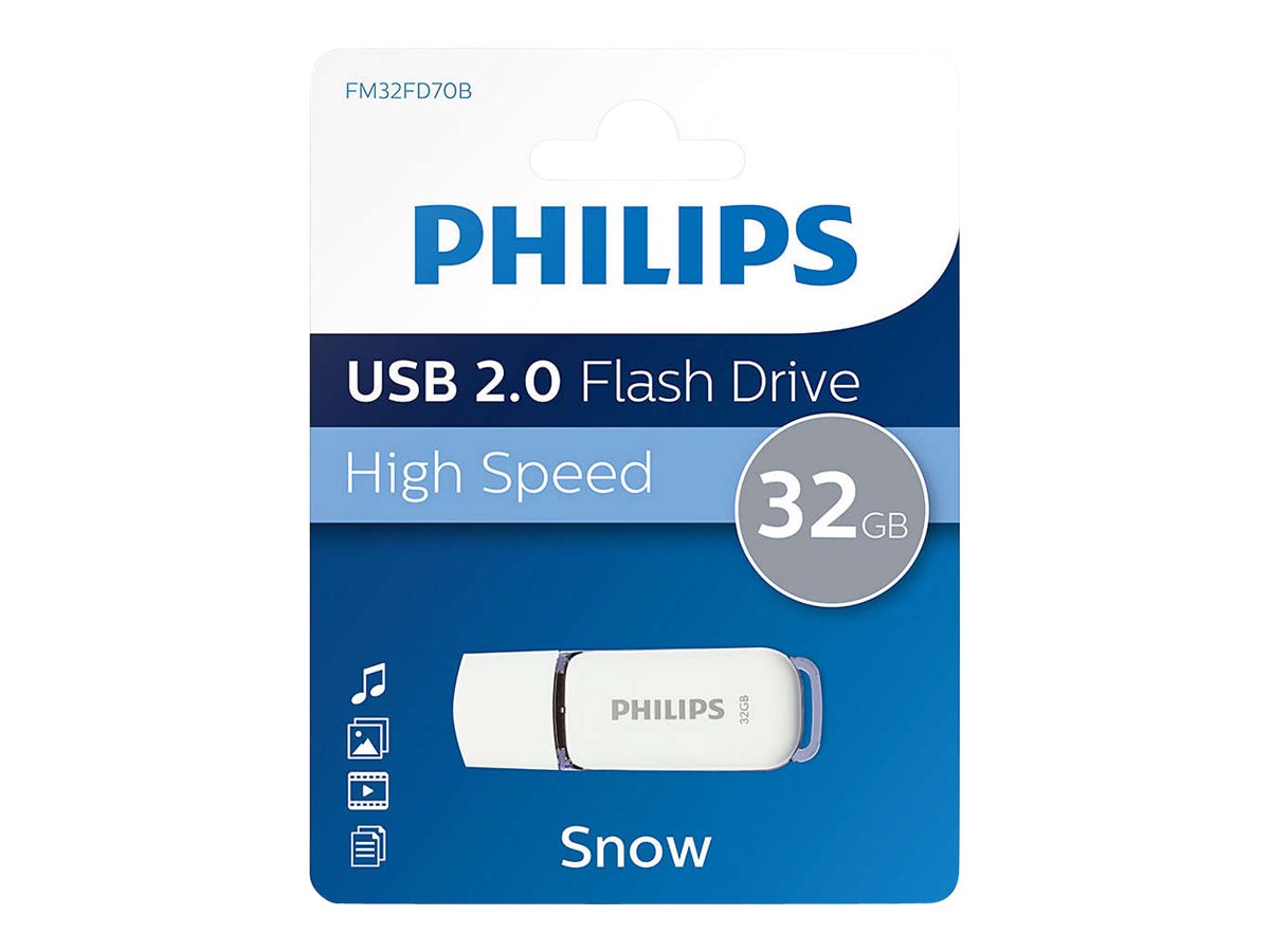 PHILIPS USB-Stick 32GB 2.0 USB Snow Edition grey