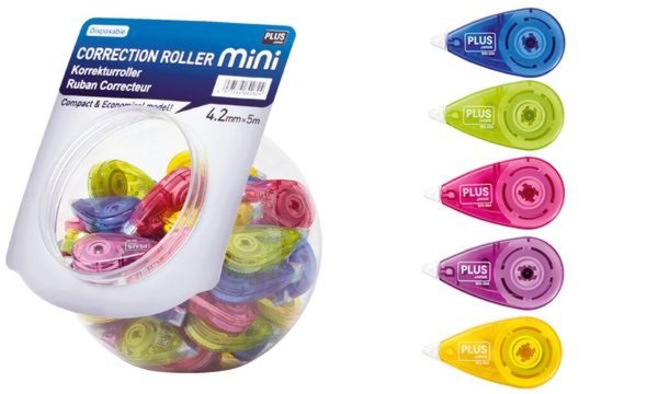 PLUS JAPAN Korrekturroller MINI, 4,2 mm x 5 m, Display (1231085)