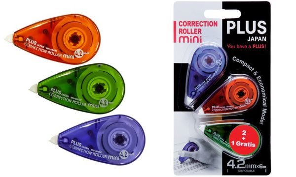 PLUS JAPAN Korrekturroller MINI, 4,2 mm x 6 m (1231012)