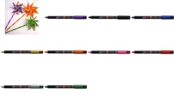 POSCA Pigmentmarker PC-1MR, dunkelg rün (5654193)