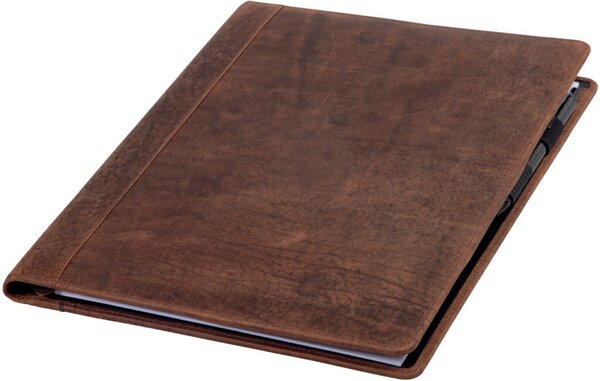 PRIDE&SOUL Schreibmappe WINSTON, aus Leder, braun