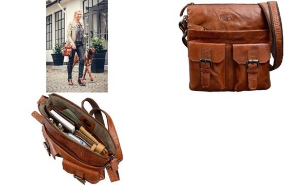 PRIDE&SOUL Umhängetasche LILLY LIT TLE, Echtleder, braun (5317997)