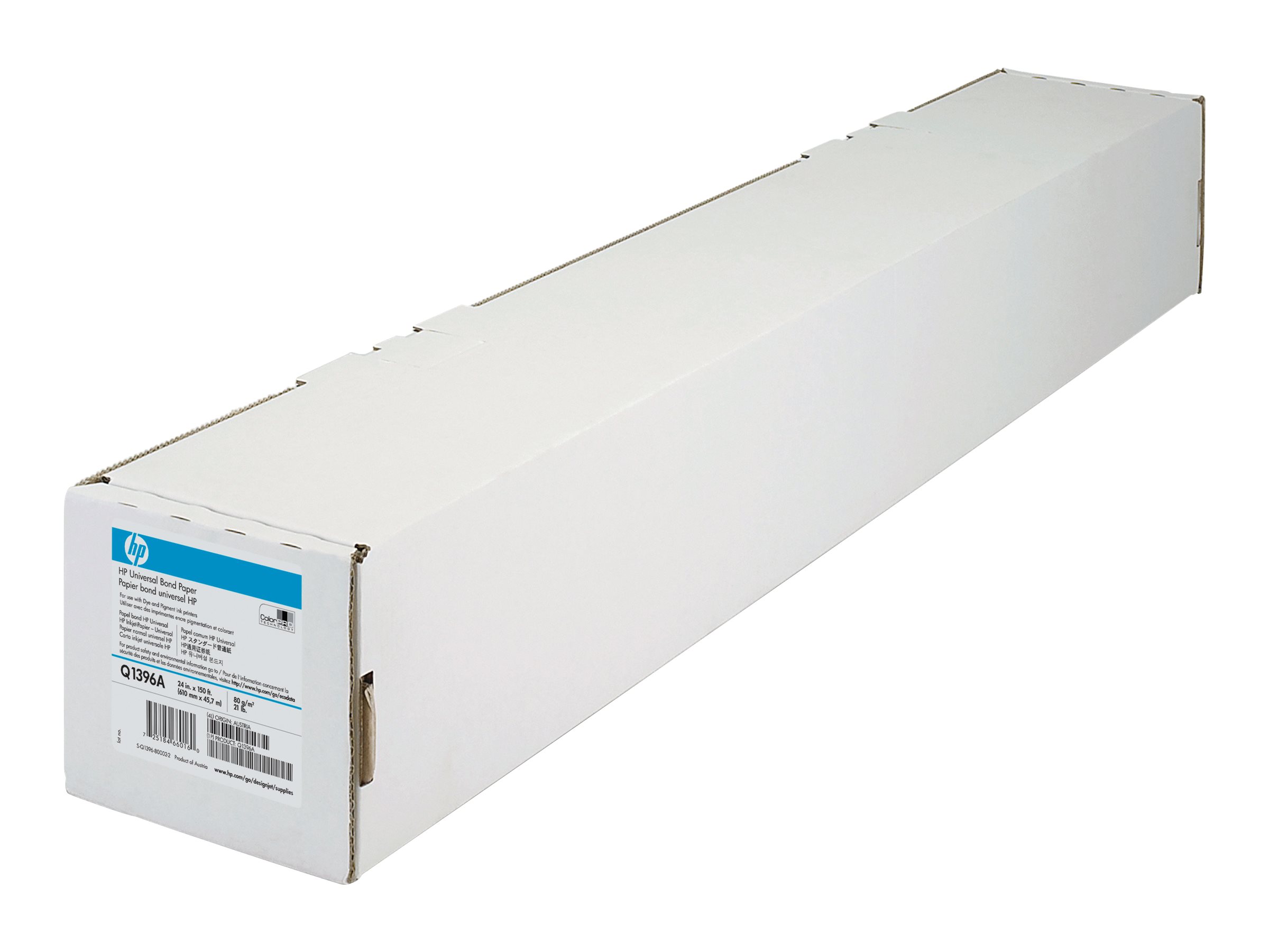 Papier Rolle   24"x 45.7m DesignJet Inkjetpapier Universal         80g