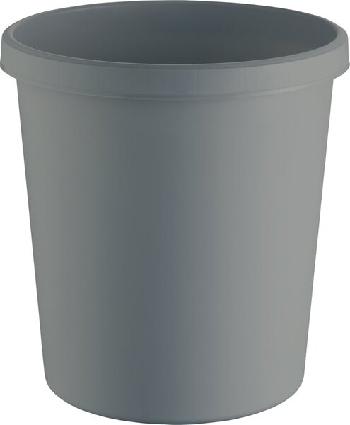 Papierkorb the green german, 18 l, lichtgrau